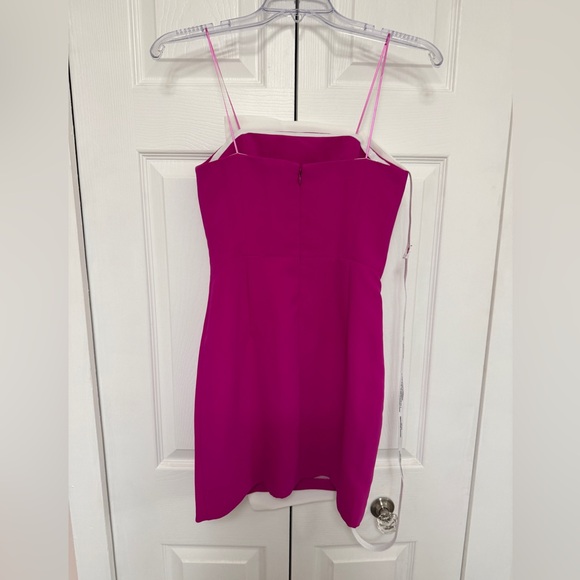NWT Amanda Uprichard  Rhodes Dress in Hot Pink / White size XS - Picture 8 of 11